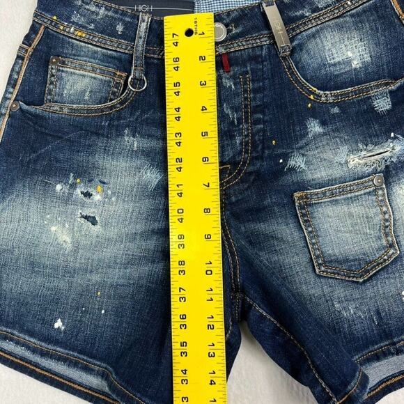 High Everyday Couture Shorts Womens 6 Distressed Interfashion Spa Rimini Italy - Picture 4 of 13